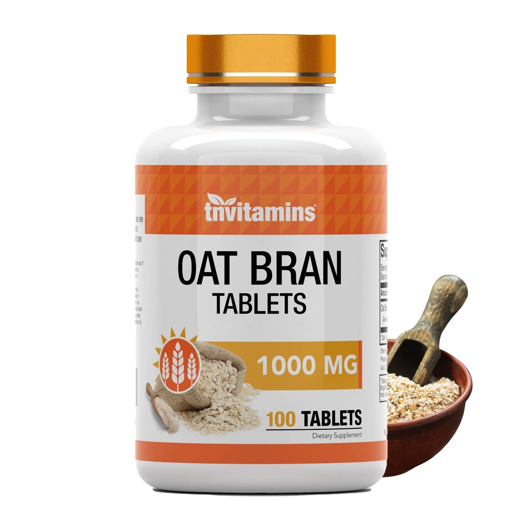 Tnvitamine Oat Bran Tablete Thunders 100 Tablets x 1000 MG per Tablete Fibră de ovăz 