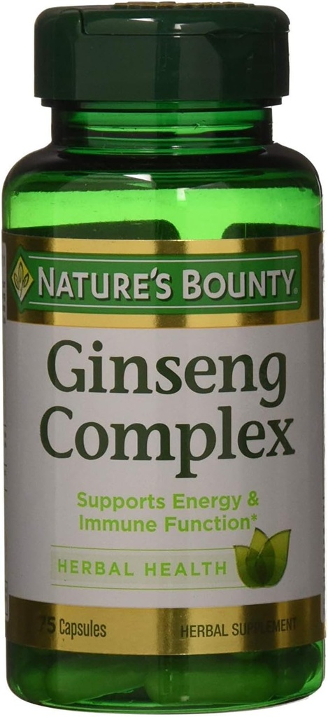Natura's Bounty - Complex Ginseng Plus Royal Jelly - 75 Capsule