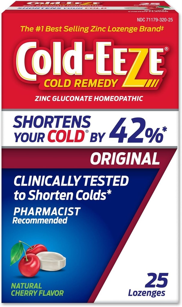 Cherry Lozzenges, Homeopatic Rece Remedy, Reduce durata comun rece, Sore Throat, Tuse, Congestia și Post Drip Nasal, 25 Conte