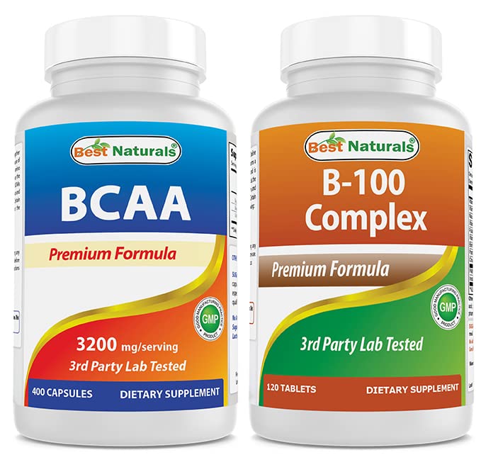 Cele mai bune naturale BCAA 3200mg & B-100 Complex