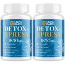 Canna Cleanse, Ficat Cleanse Detox & Reparații Tablete masticabile, Milk Thistle Supliment, Dezintoxicare corp cu acțiune rapidă pentru femei și bărbați, Toxină Flush pentru ficat, rinichi, Digestion & Metabolism, 120 comprimate