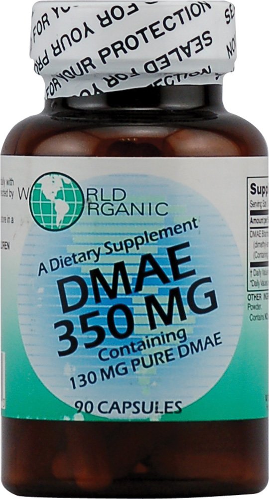 World Organic DMAE - 350 mg - 90 capsule