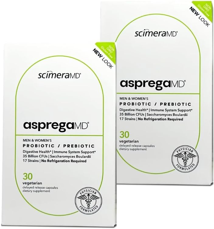 Asprega 30CT - Probiotic + Prebiotic Supliment 