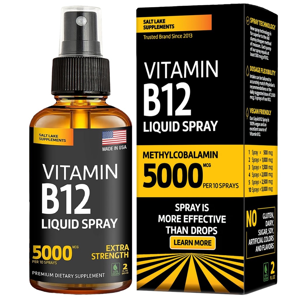 Vitamina B12 Spray sublingual 5000 mcg 