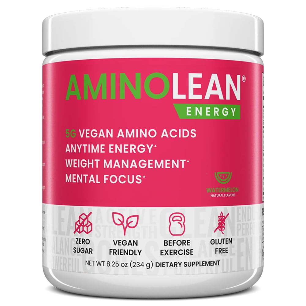 RSP Nutritie AminoLean Pre Workout Pulbere, Amino Energy & Greutate Management cu BCAA Aminoacidi si Cafeina Naturala, Preworkout Boost pentru barbati si femei, 30 Serv