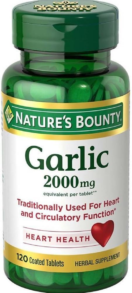 Nature's Bounty, (5 Package) Usturoi, 2000 mg, 120 comprimate filmate