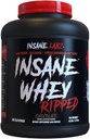 Insane Labz Insane Whey Ripped, Lean Muscle Building Proteine cu L-Carnitina si praf de ulei CLA, 5lbs 60 Serviri, Ciocolata