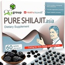 Comprimate naturale pure Shilajit Analog Raw Resin Mumiyo Drops uscate 60 comprimate - 200mg 100% Himalayan Supliment cu 85+ Trace Minerale pentru Energie & Metabolism, Suport imun - Ideal pentru bărbaţi şi femei