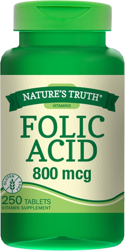 Adevarul Acid folic 800 Mcg 250 Tabs, 250 Count (Pachet de 3)