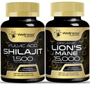 wellNESS LABSRX Lions capsule suplimentare Mane cu Shilajit Himalayan capsule 