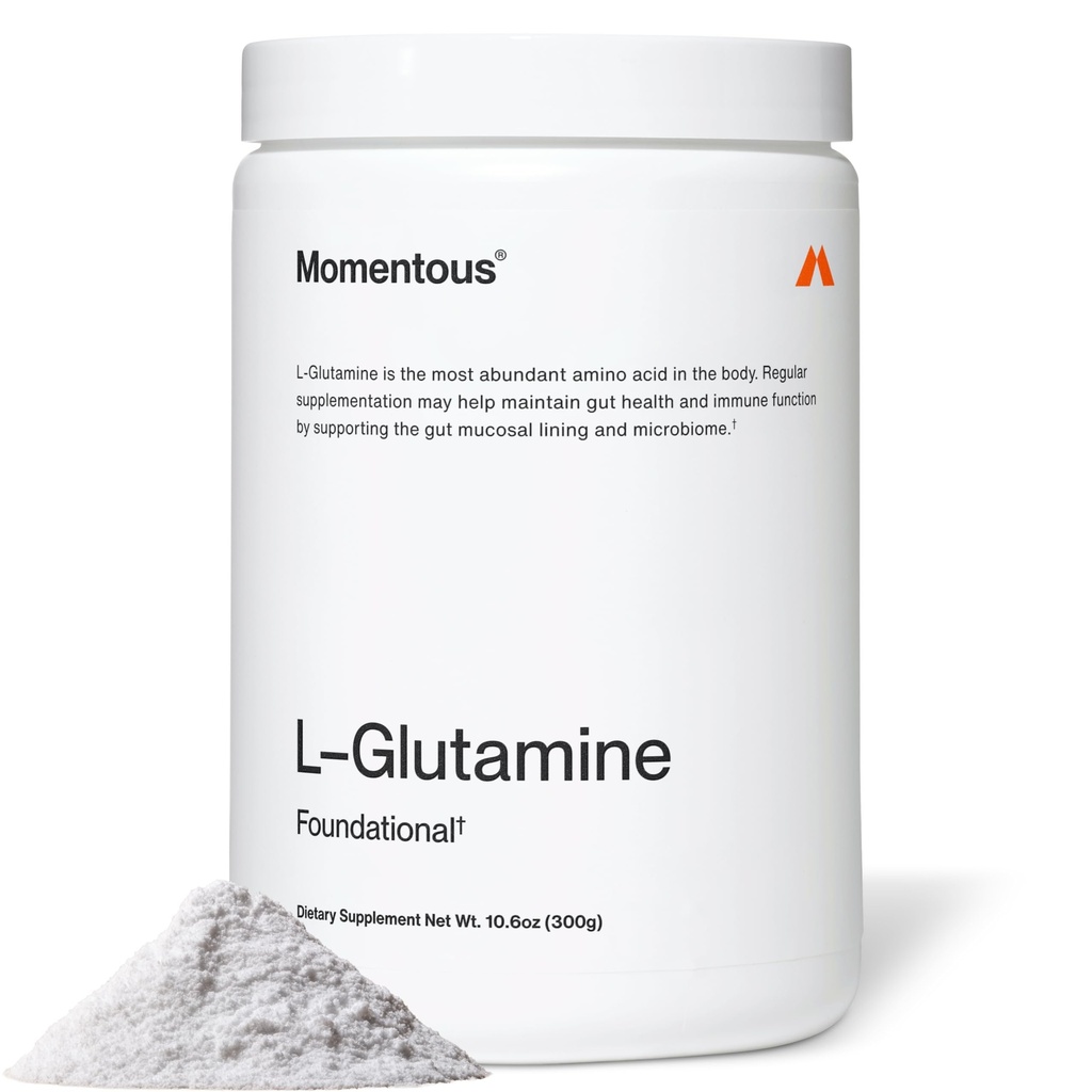 Pulbere L-glutamină Momentous - NSF Certified for Sport - 60 Servings