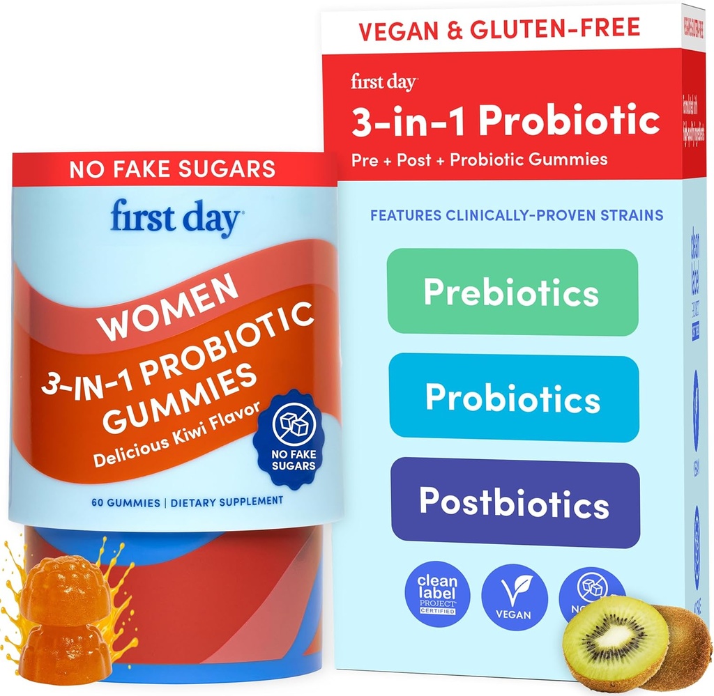 Prima zi Femeilor 3-in-1 Gume probiotice 