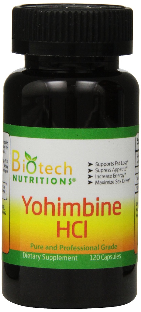Yohimbina HCl Supliment alimentar, 120 Conte