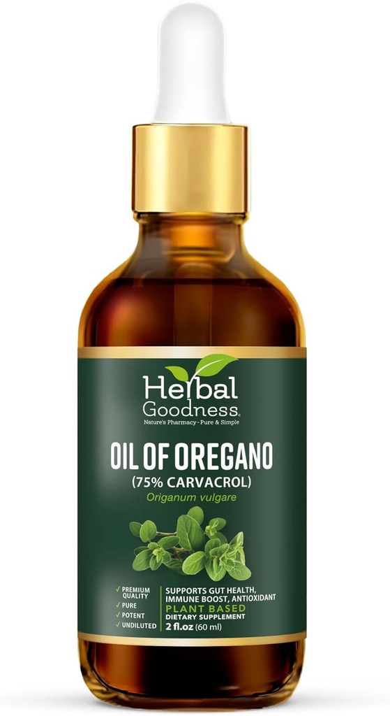 Herbal Goodness Ulei de Oregano Drops 2 Fl. oz Oz 