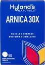 Hyland Arnica Montana 30x Tablets, Relief Natural de vânătăi, Umflare și durere musculară, Tablete de dislocare rapidă (Pachet de 1, 50 Conte Total)