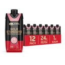 Optimum Nutriție Gold Standard Proteine Shake, 24g Proteine, gata să bea băuturi proteice, căpșuni, 11 Fl Oz, 12 Conte (Pachet de 1) (Pachet de mai Vary)