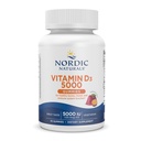 Nordic Naturals Vitamina D3 5000 Gume, Passion Fruit - 30 Gummies - Sprijin pentru oase sănătoase, Mood, & Immune System - Vegetarian - Non-GMO - 30 Servings