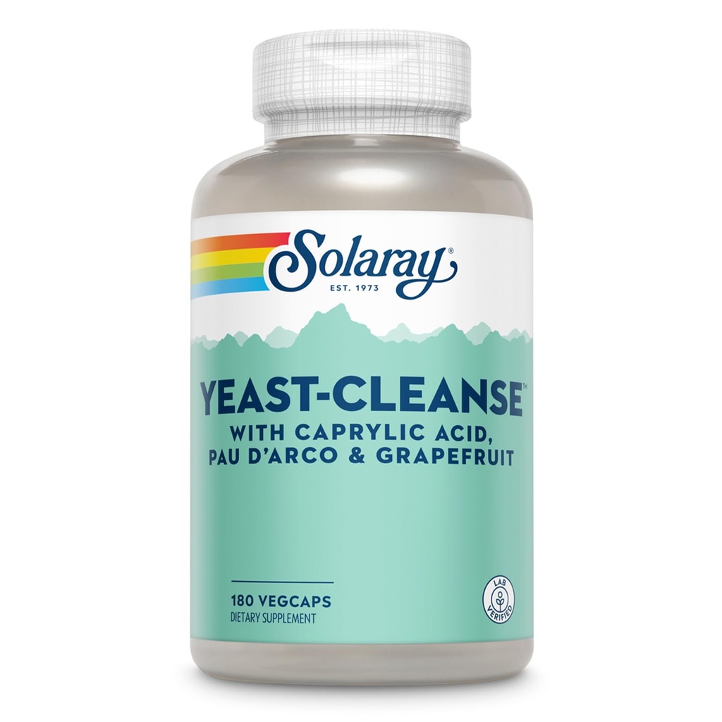 Solaray Yeast-Cleanse -- 180 Capsule vegetariene
