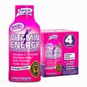 Vitamina energie Mood+ Extra Putere Energie Shot Tropical Berry 4 Pack, 260mg Natural Cafeina, B-Vitamina, Rhodiola, Mușețel, Mood & Energy Support, Zero Zahăr, Gluten-Free, Vegan, 1.93 fl oz