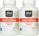 365 by Whole Foods Market, Lion's Mane, 90 Count (Pachet of 2)