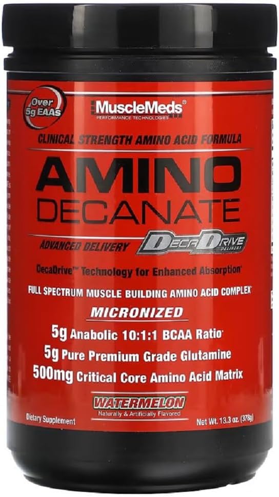 Meds musculare Amino Decanate, Pepene verde, 13.3 Oz