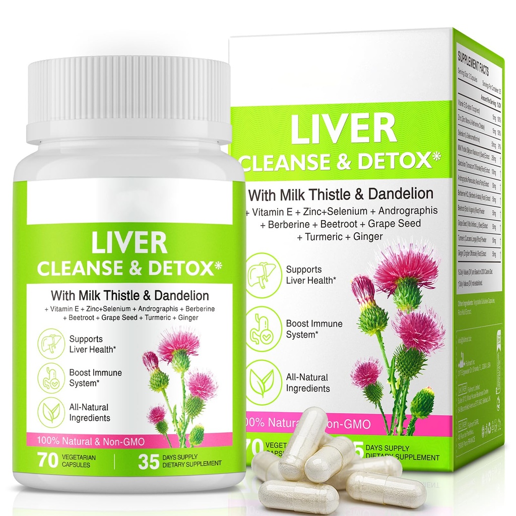 Ficat Renew Cleanse Detoxifiere,Liver Cleanse Detox & Reparații & Support 