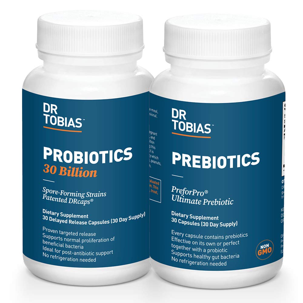 Dr. Tobias Probiotice 30 Miliarde & Prebiotice Suport Digestion & Gut Health