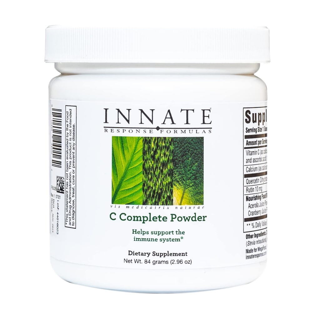 Formula de răspuns INATE C pulbere completă - supliment de vitamina C antioxidant - ajută la susținerea sistemului imunitar - vegetarian și non-GMO - 2.96 Oz. (30 Servings)