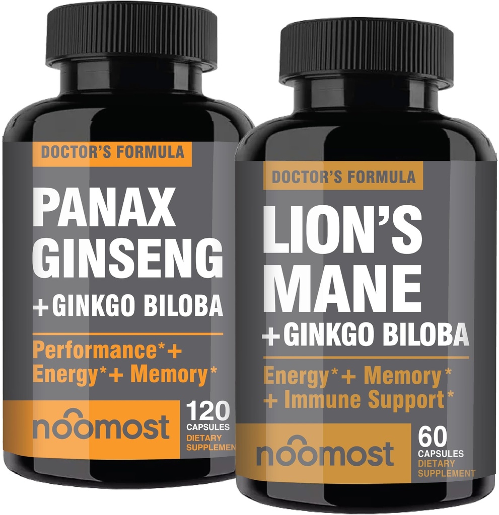 Cel mai bun Panax Roșu Coreean cu Lions Mane Suplimente cu Ginkgo biloba pentru Welfey Sanatos si Lifestyle.