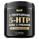 5 HTP 200mg GABA 500mg L-Teanină 200mg L-Tryptofan 100mg Supliment - Suport creier, Circulație Sănătate, Concentrare & Rest Well - 60 capsule pentru 1 lună - 4in1 premium Blend