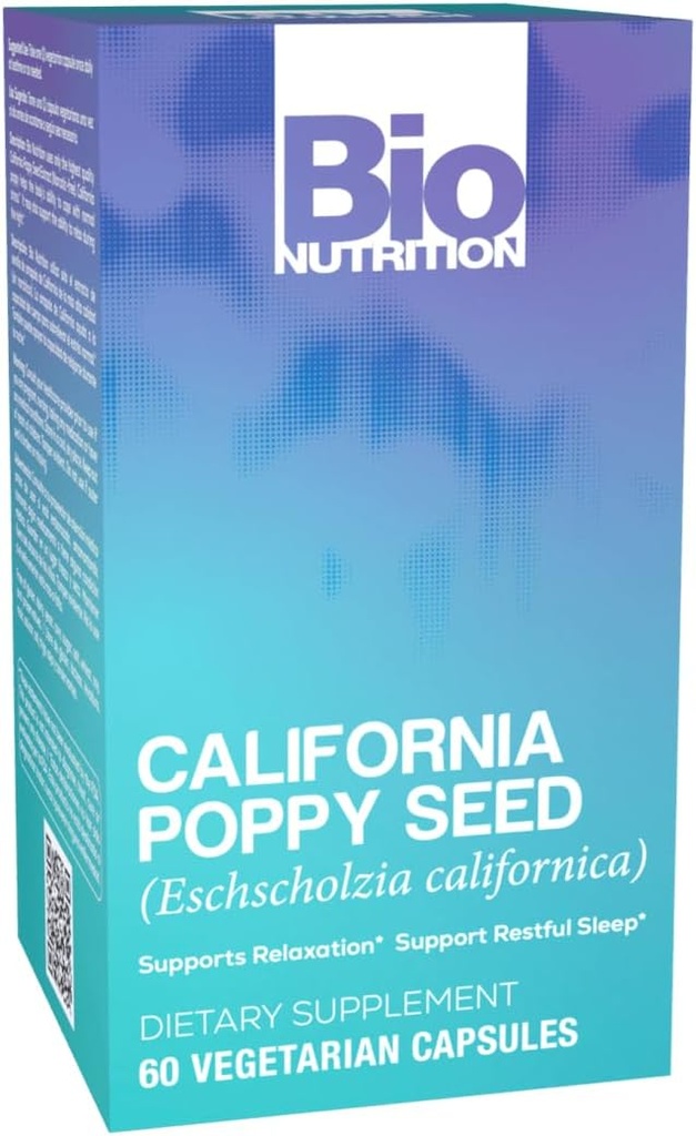 Bio Nutrition California Poppy Suplimentul vegetal 60 Capsule vegetariene 