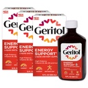 Geritol lichid de vitamina si Suplimentul de fier, suport energetic, contine potenta mare B-Vitamina si fier, gust placut, usor de inghitit, fara indulcitori artificiali, non-GMO, 12 Oz, 3 ambalaj