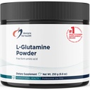 Design-uri pentru sănătate Vegetarian L Glutamina pulbere - Pur 3000mg Aminoacid Supliment - Promovează recuperarea musculară, Gut + Immune Support - non-GMO Gluten băutură gratuit add-in (83 Servings / 250g)
