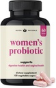 3-in-1 Femei Probiotice - 60 Servings - 12 Unique Strains, Prebiotics, D-Mannose, & Cranberry pentru Digestive Health, Vaginal Health & Immune Support - Prebiotice și Probiotice pentru femei Echilibrul pH-ului