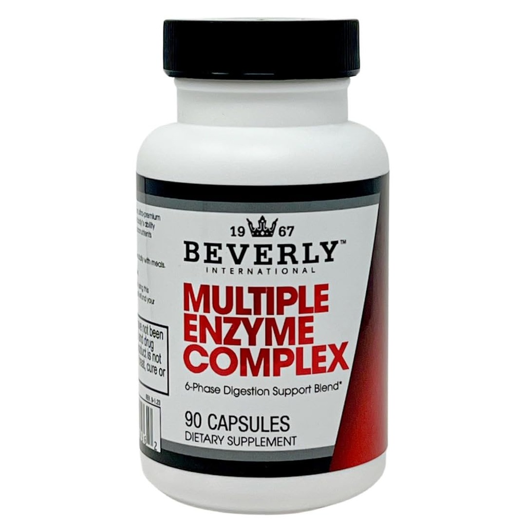 Beverly International (Mec Multiple Enzyme Complex, 90 capsule. un Ultra-Premium Digestive Helping Bodybuilders, sportivi și entuziaști de fitness Digest Their Meals More Easyly. Ia cu Food.