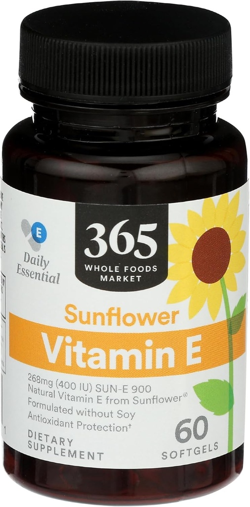 365 by Whole Foods Market, Floarea soarelui Vitamina E, 60 t
