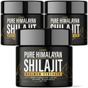 (3 Pack) Shilaj Pure Himalayan Organic Resin - Lab natural testat Formula pentru bărbați, Femei - Nu Heavy Metals - 600mg Max Putere cu 85+ Trace Minerale Grad de aur Shilaj Supliment