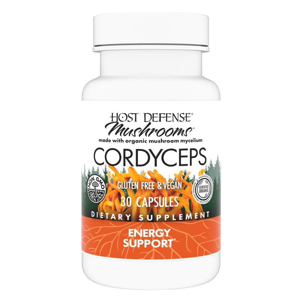 Hoste Defense Cordyceps Capsule - Immune & Energy Supplement - Kidney Health Supplement with Cordyceps - Fitness Supplement to Help Oxigen Uptake - 30 Capsule (15 Servings) *