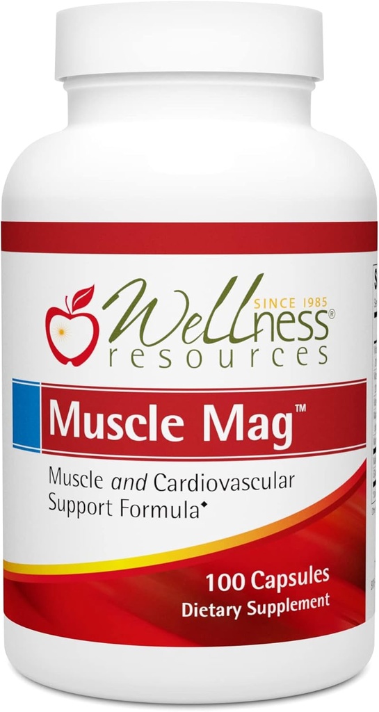 Muşchi Mag - Formula de magneziu foarte absorbabil pentru Heath musculare - cu malat de magneziu şi glicinat (100 capsule)