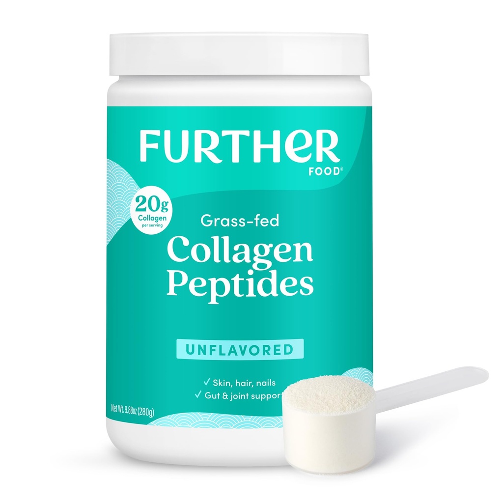 Alte alimente fără aromă Colagen Peptides Powder, Grass-Fed Pasture-Raid Hidrolized Tip 1 & 3 Proteină, Gut Health + comun, Păr, Piele, Nails, Paleo Keto Sugar-Free 9.88 oz