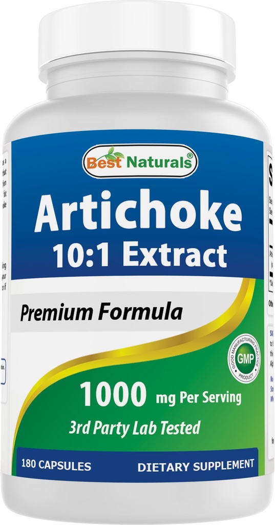 Cel mai bun extract de anghinare naturale 1000 mg per servire- 3rd Party Lab testat - 180 capsule