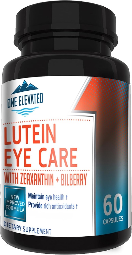 Proaspăt îmbunătățită Super Putere ochi Formula - cel mai mare grad farmaceutic Lutein, Zeaxantină, Bilberry - cea mai mare biodisponibilitate 
