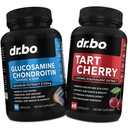 Glucosamină Chondroitin MSM Turmeric & Tart Cherry - supliment comun de sănătate Knee Bone & articulații, Purge Acid uric Curățați Flush Pastile antioxidante - Suport comun Pastile și tartă capsule extract de cireșe