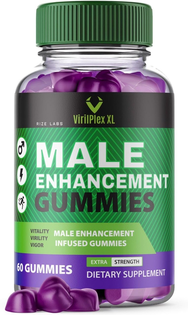 VirilPlex XL Gumies de performanta masculina, Formula Premium pentru sanatate si binefacere, VirilPlex XL pentru barbati Gummys pentru a oferi beneficii de performanta maxima, VirilPlexXL Gomitas (60 Gumies)