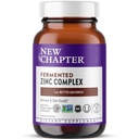 New Capitol Zinc Supliment, Complex de zinc fermentat, ONE Daily pentru Suport Immune + Skin Health, Formula Minerale-Balancing bogat în cupru, Ușor de înghițit & Digest, 30 Conte (1 lună de aprovizionare)