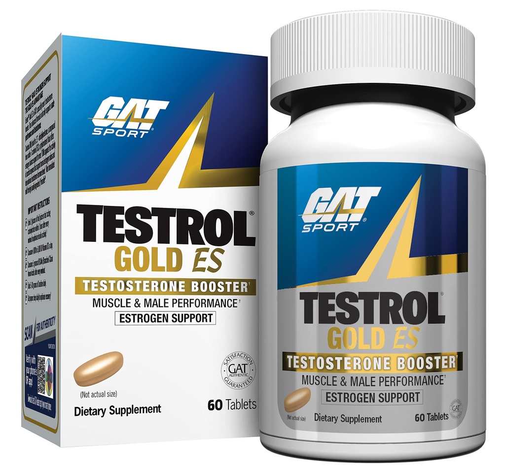 GAT SPORT Testrol Gold ES, Tribulus, DIM, Zinc, LONGJACK, Schinduf, Saw Palmetto, Estrogen Balance, 60 comprimate
