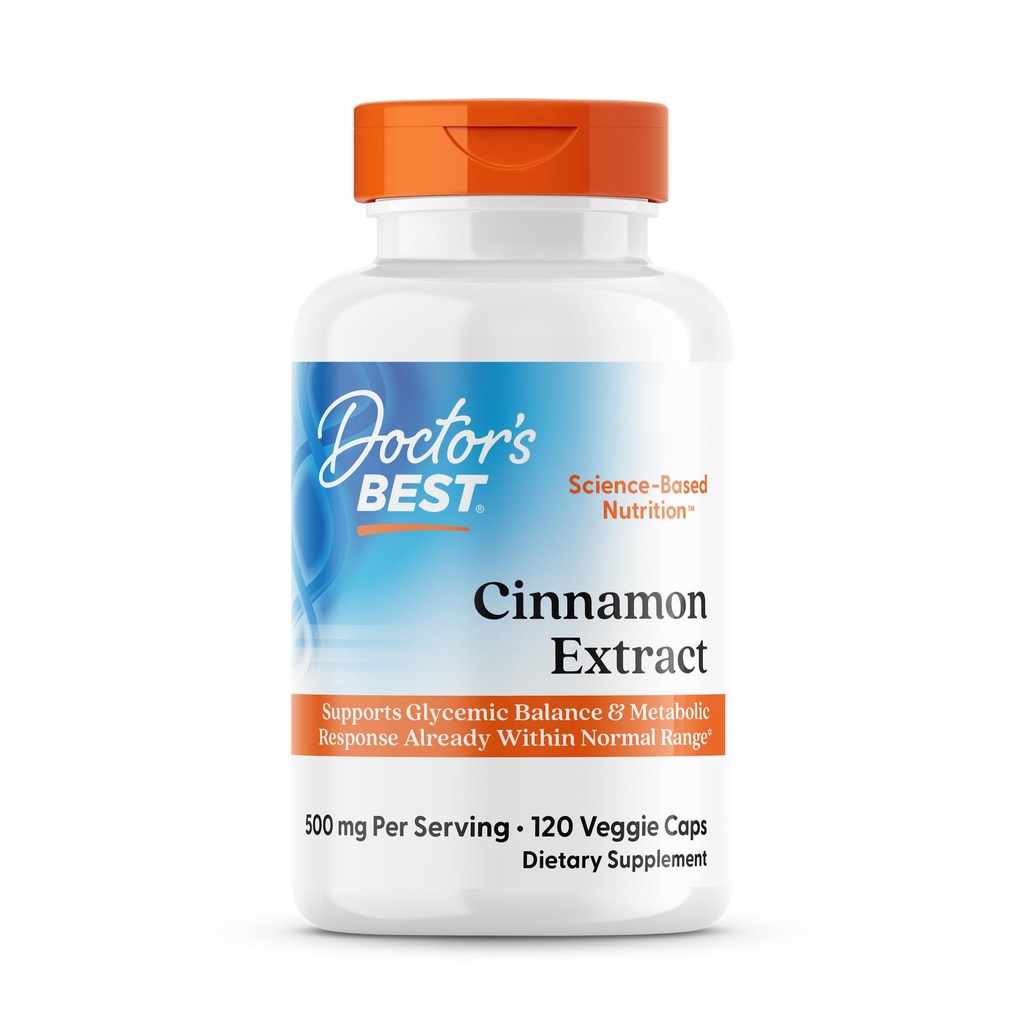 Cel mai bun extract de scorțișoară al doctorului cu CinSulin, susține echilibrul glicemic și răspunsul metabolic deja în limite normale, non-GMO, gluten gratuit, soia gratuit, Vegan 120 Veggie Caps