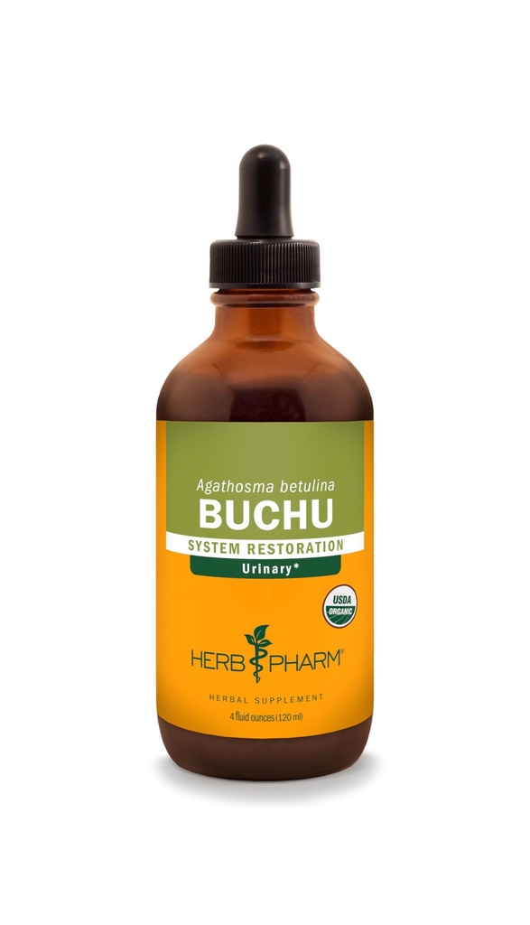 Herb Pharm Certified Organic Buchu Extract lichid pentru suport de sistem urinar - 4 Once