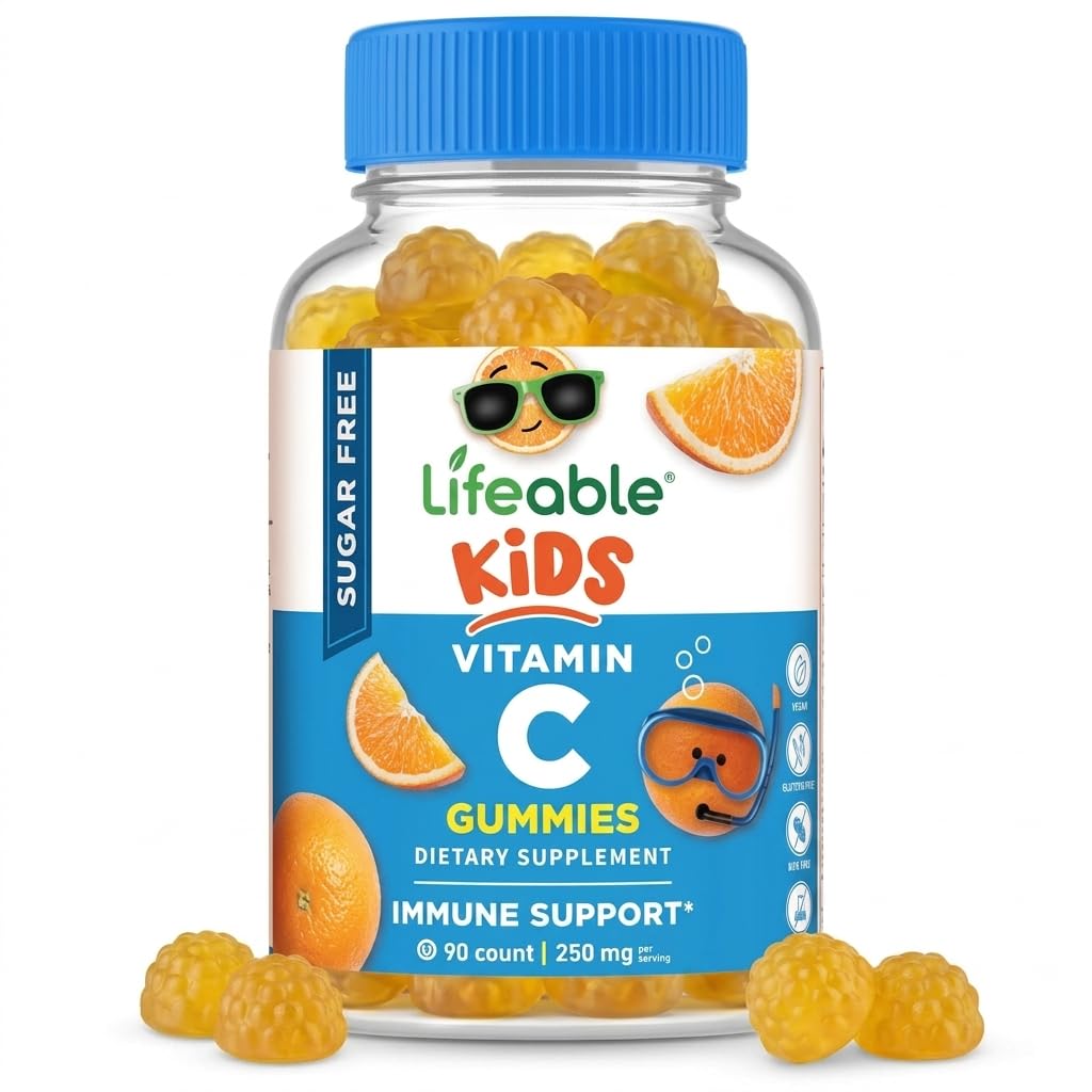 Vitamina C fără zahăr, rezistentă la viață pentru copii 