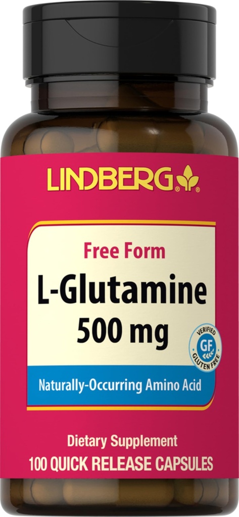 Lindberg L Capsule de glutamină pentru femei şi bărbaţi 500 mg 